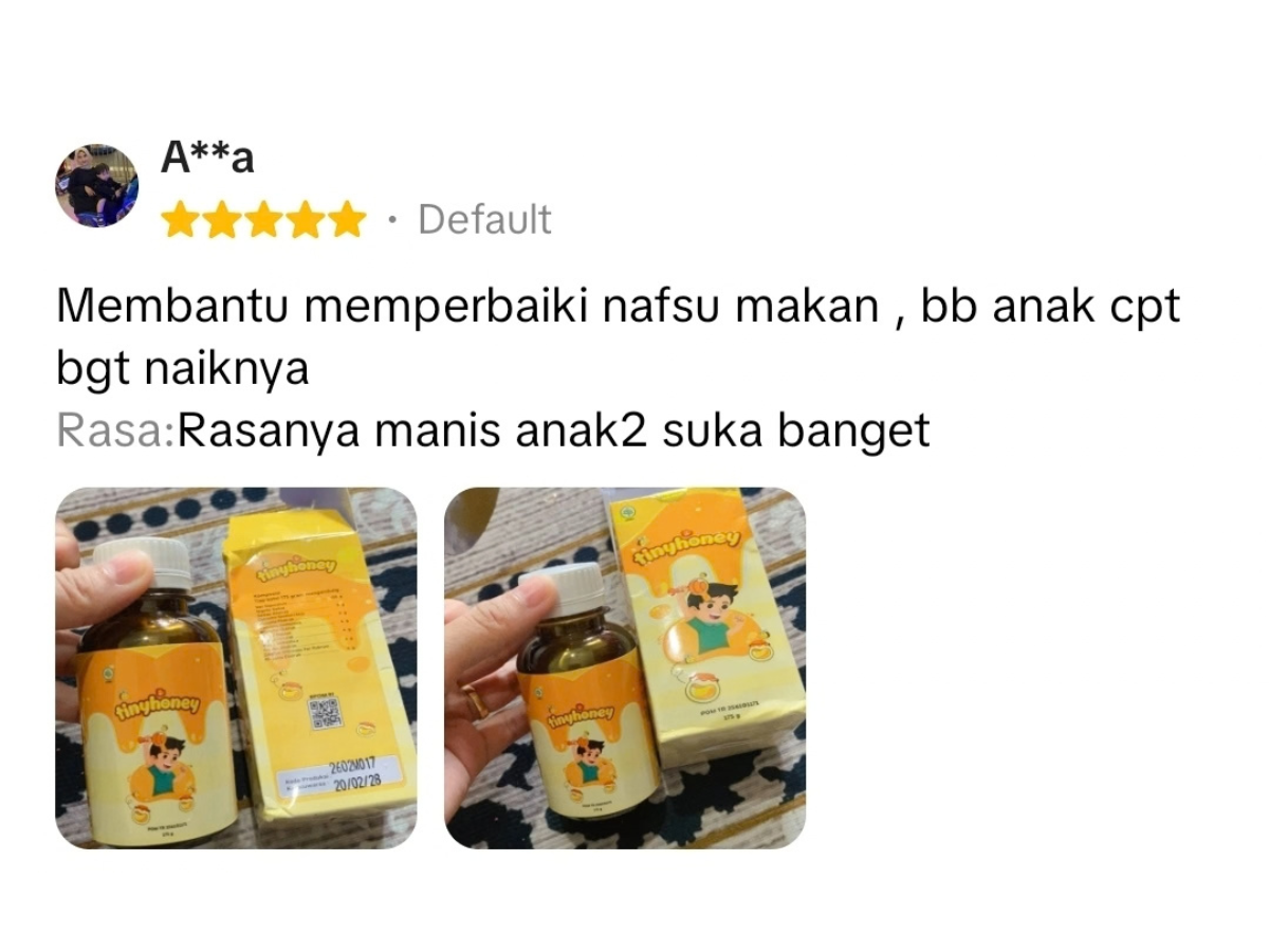 Testimoni pelanggan TinyHoney 5